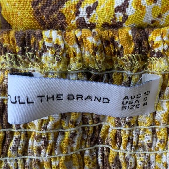 Faithfull the Brand Anthropologie Dawn Linen Dress Size 6 Medium - Picture 9 of 10